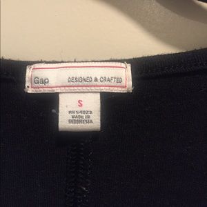 Gap Long sleeve black cotton maxi dress size small